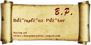 Bányász Péter névjegykártya